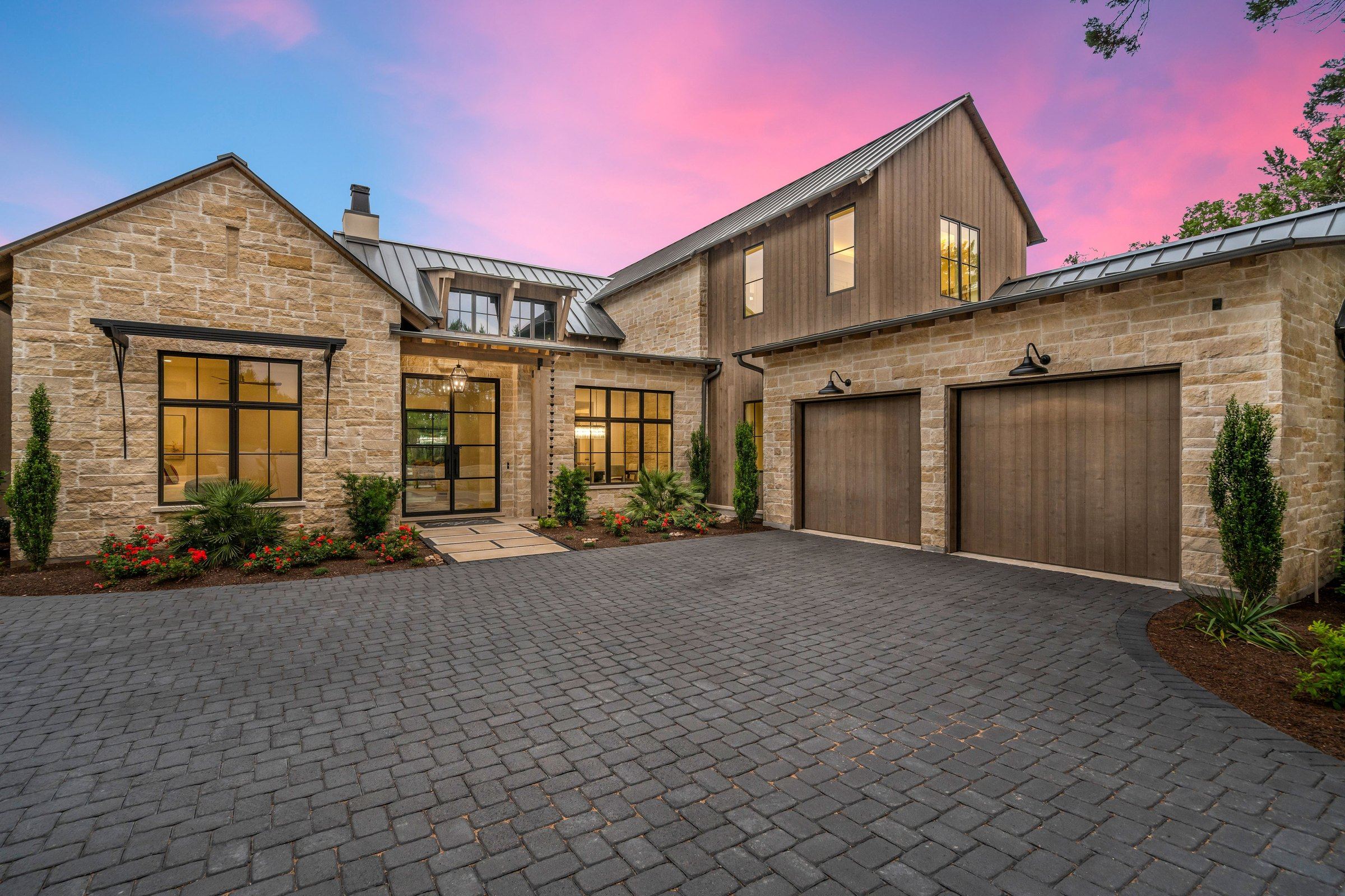 Twilight front elevation of 4300 Amarra Drive