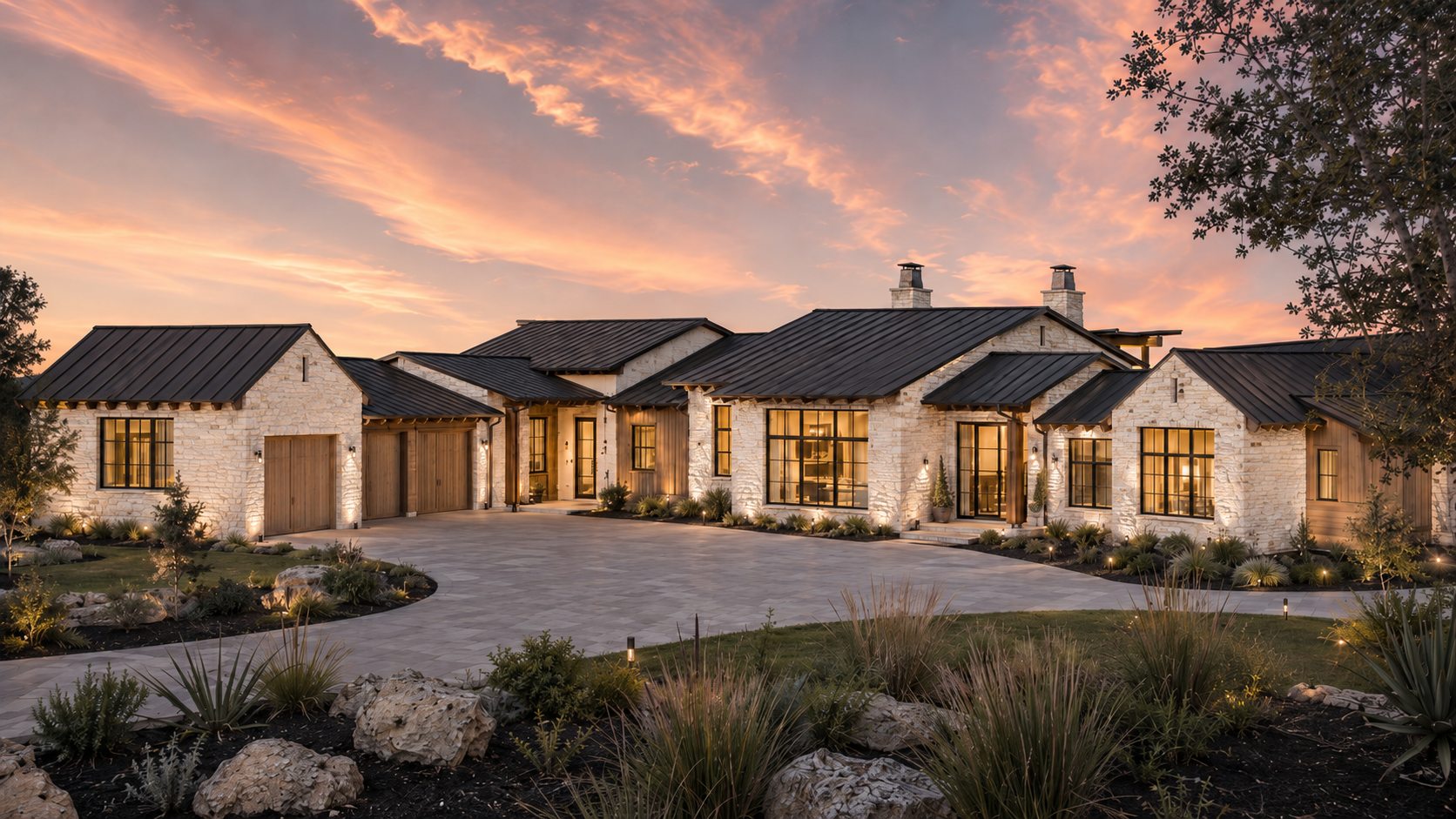 Front elevation rendering of 4408 Amarra in Barton Creek